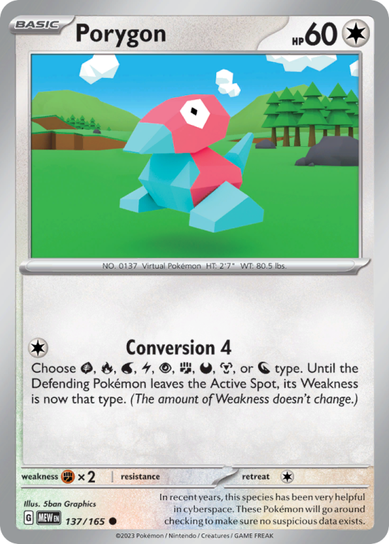 Porygon 137/165 Scarlet & Violet 151
