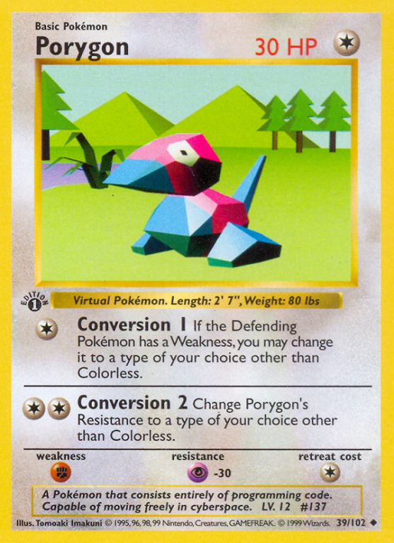 Porygon 39/102 Base Base Set
