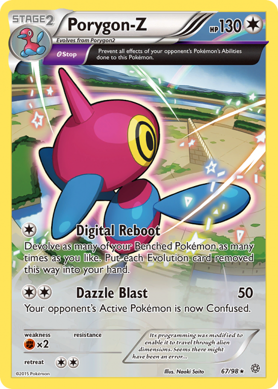 Porygon-Z 67/98 XY Ancient Origins