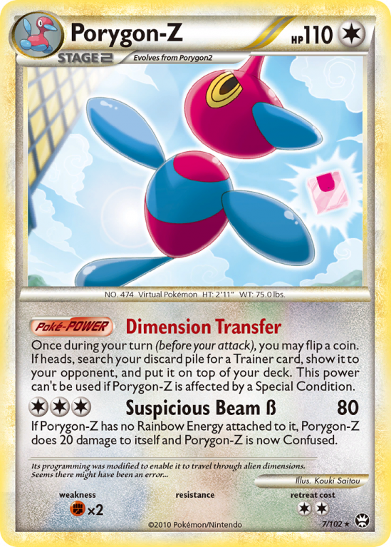 Porygon-Z 7/102 HeartGold & SoulSilver HS—Triumphant