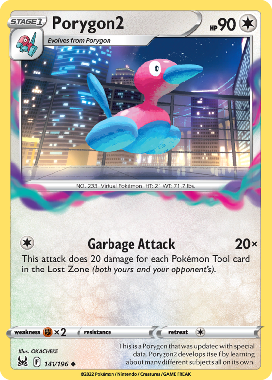 Porygon2 141/196 Sword & Shield Lost Origin