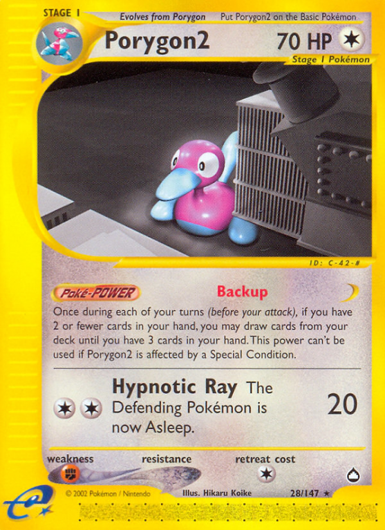 Porygon2 28/186 E-Card Aquapolis