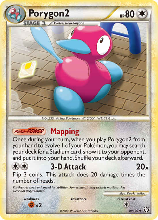 Porygon2 49/102 HeartGold & SoulSilver HS—Triumphant
