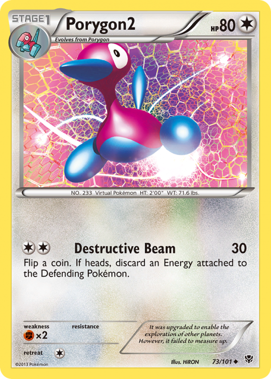 Porygon2 73/101 Black & White Plasma Blast