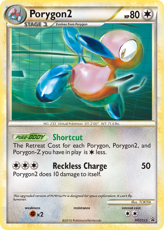 Porygon2 HGSS23/25 HeartGold & SoulSilver HGSS Black Star Promos
