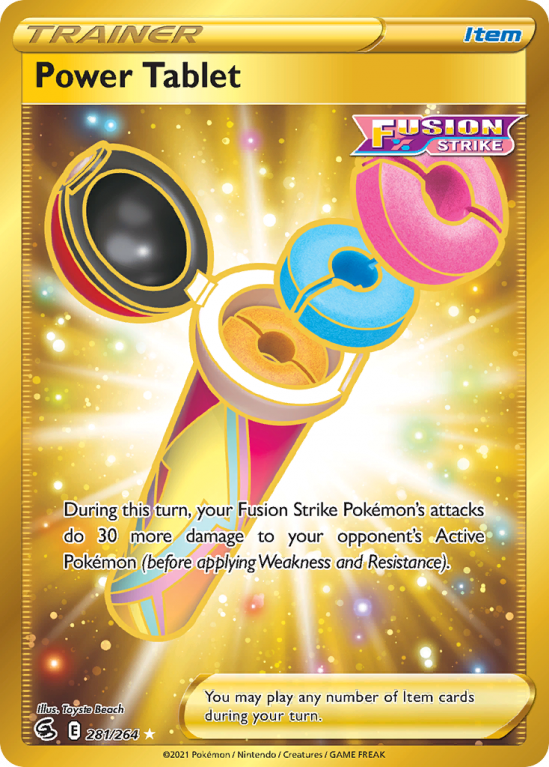 Power Tablet 281/264 Sword & Shield Fusion Strike