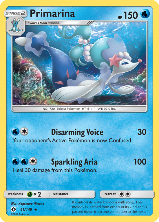 Primarina 41/149 Sun & Moon Sun & Moon