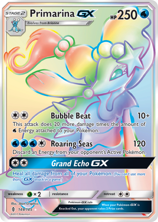Primarina-GX 149/145 Sun & Moon Guardians Rising