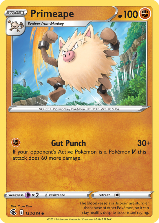 Primeape 134/264 Sword & Shield Fusion Strike