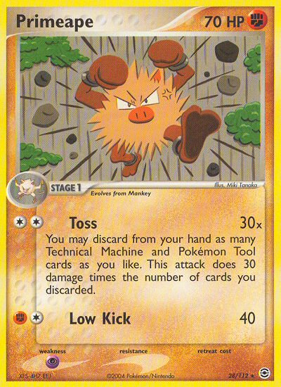 Primeape 28/112 EX FireRed & LeafGreen
