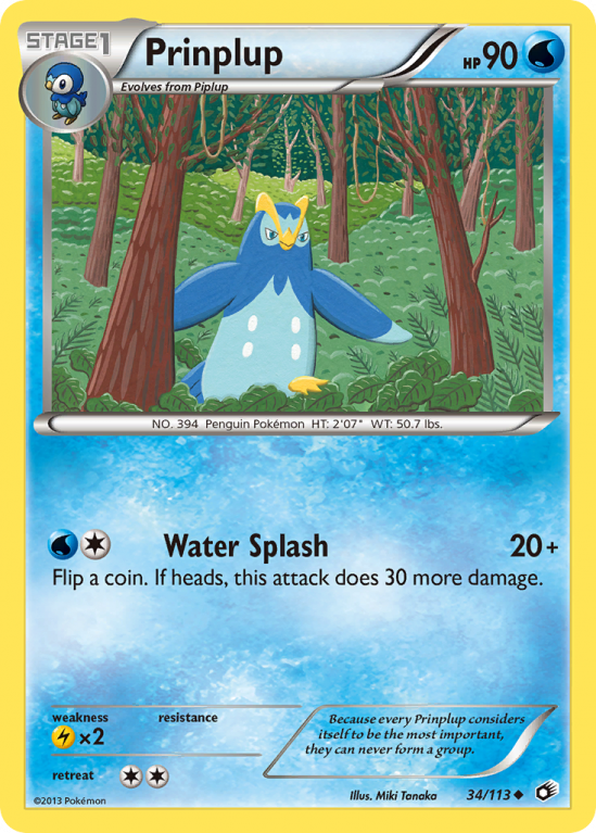 Prinplup 34/113 Black & White Legendary Treasures