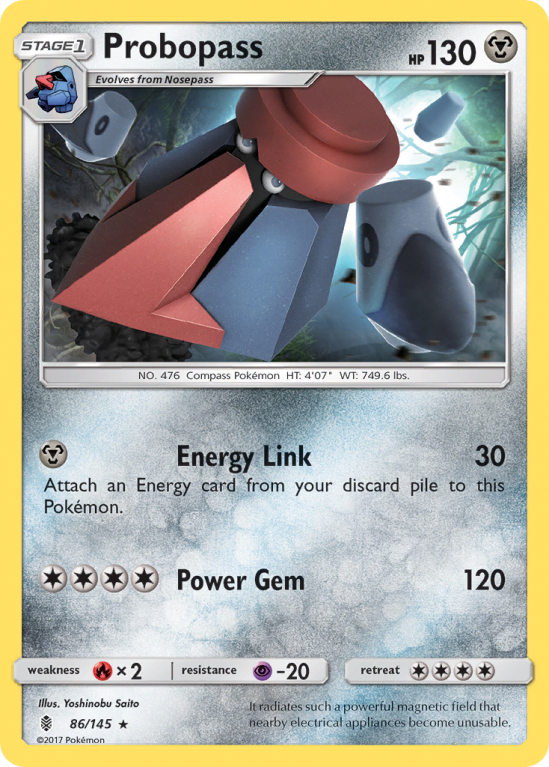 Probopass 86/145 Sun & Moon Guardians Rising