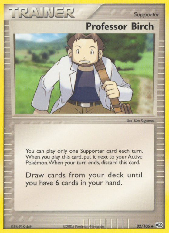 Professor Birch 82/106 EX Emerald
