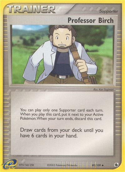 Professor Birch 89/109 EX Ruby & Sapphire
