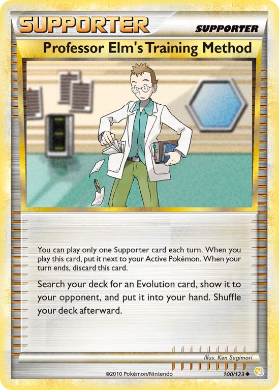 Professor Elm's Training Method 100/123 HeartGold & SoulSilver HeartGold & SoulSilver
