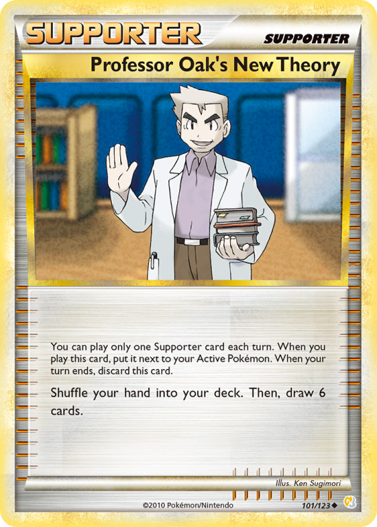 Professor Oak's New Theory 101/123 HeartGold & SoulSilver HeartGold & SoulSilver