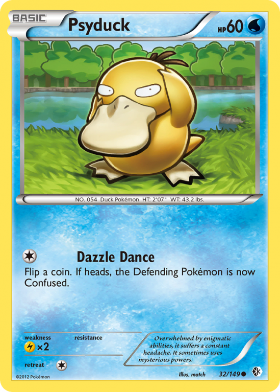 Psyduck 32/149 Black & White Boundaries Crossed