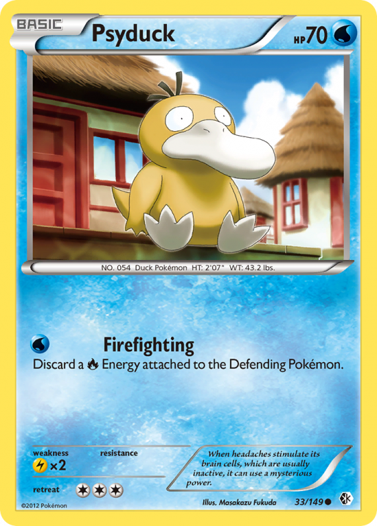 Psyduck 33/149 Black & White Boundaries Crossed