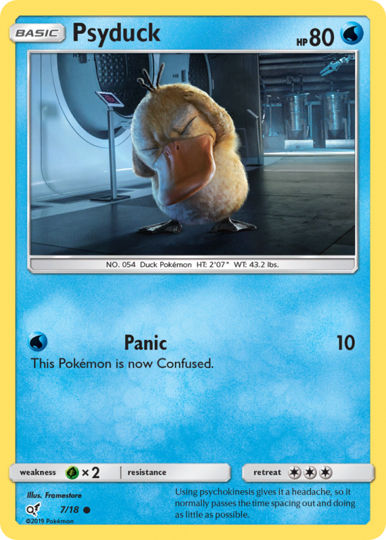 Psyduck 7/18 Sun & Moon Detective Pikachu