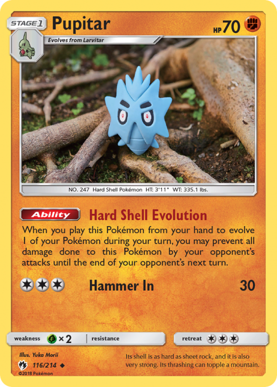 Pupitar 116/214 Sun & Moon Lost Thunder
