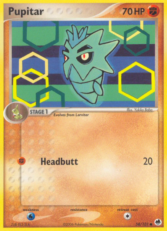 Pupitar 58/101 EX Dragon Frontiers