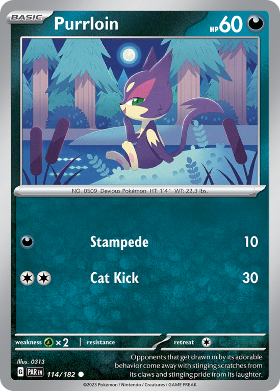 Purrloin 114/182 Scarlet & Violet Paradox Rift