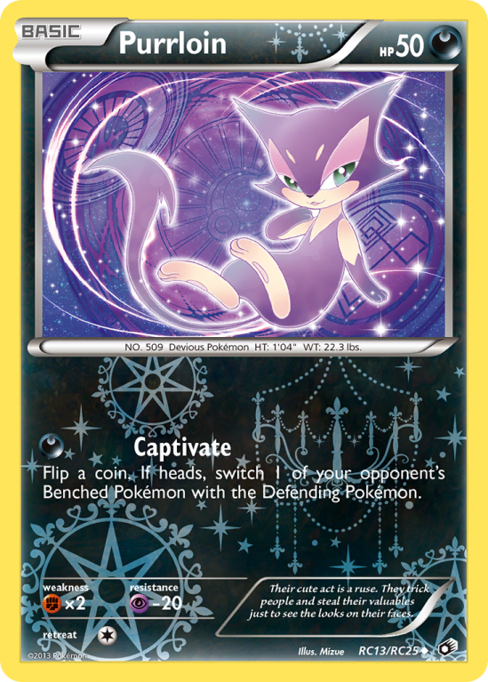 Purrloin RC13/113 Black & White Legendary Treasures