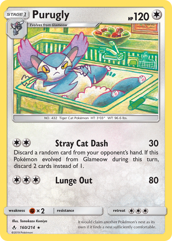 Purugly 160/214 Sun & Moon Unbroken Bonds