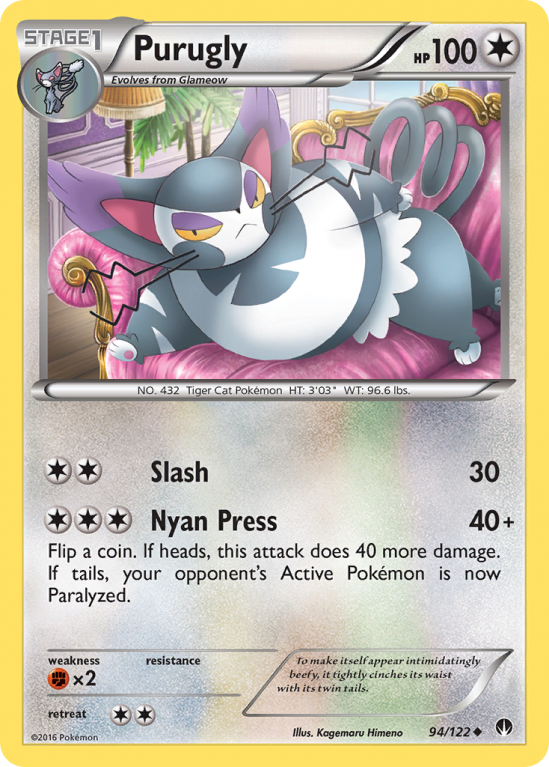 Purugly 94/122 XY BREAKpoint