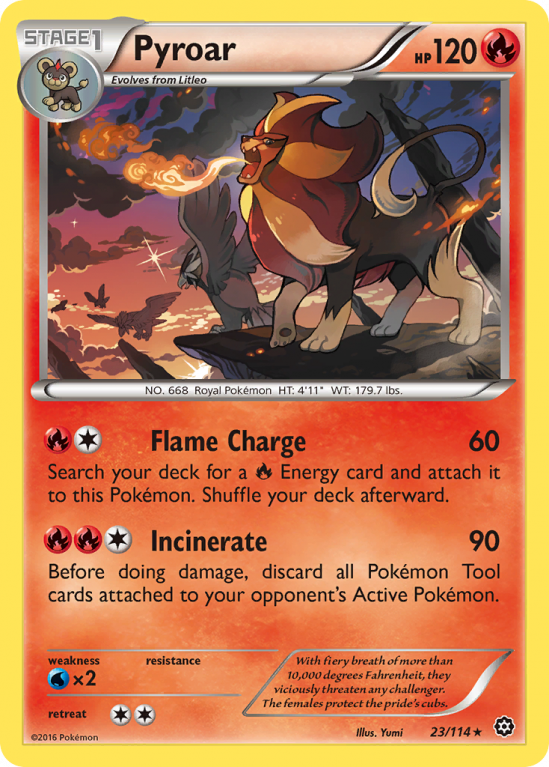 Pyroar 23/114 XY Steam Siege