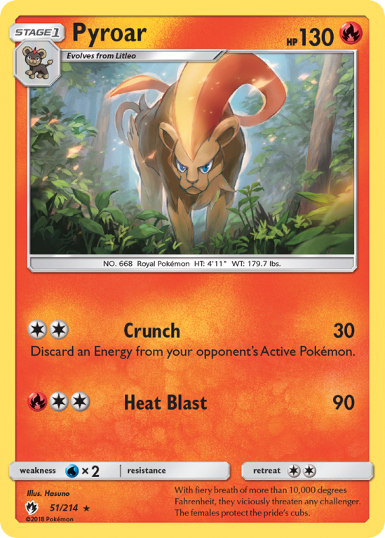 Pyroar 51/214 Sun & Moon Lost Thunder