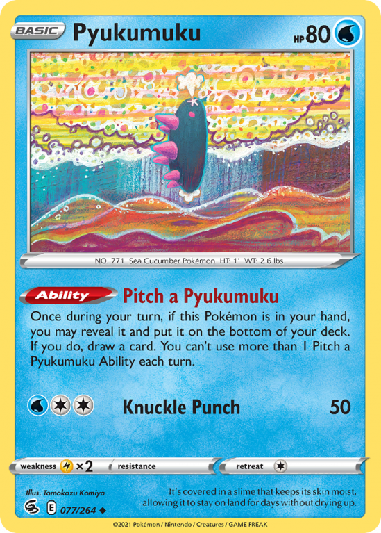 Pyukumuku 77/264 Sword & Shield Fusion Strike
