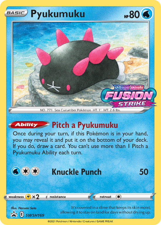 Pyukumuku SWSH169/103 Sword & Shield SWSH Black Star Promos