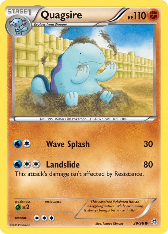 Quagsire 39/98 XY Ancient Origins