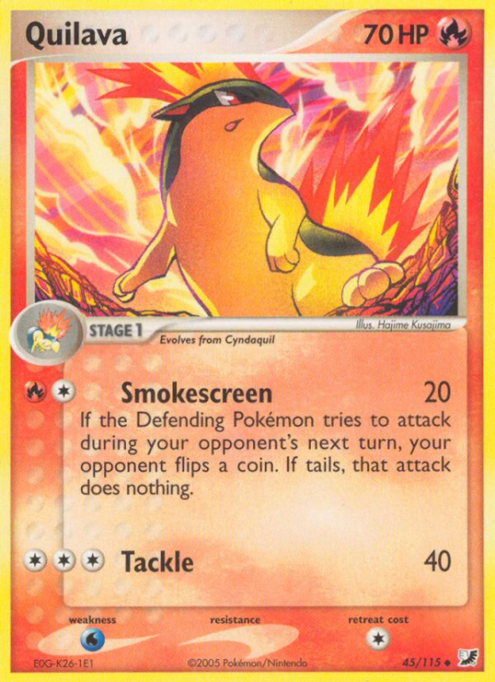 Quilava 45/115 EX Unseen Forces
