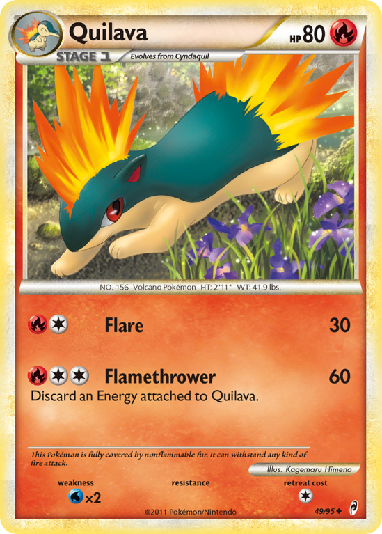 Quilava 49/106 HeartGold & SoulSilver Call of Legends