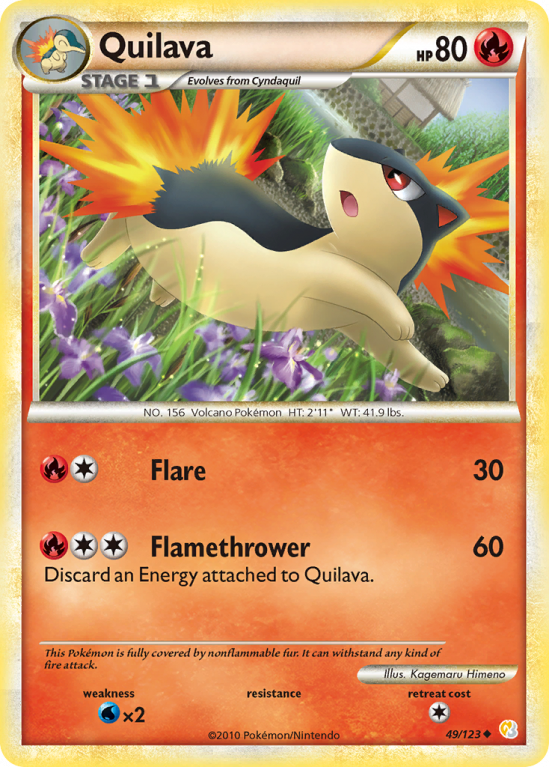 Quilava 49/123 HeartGold & SoulSilver HeartGold & SoulSilver