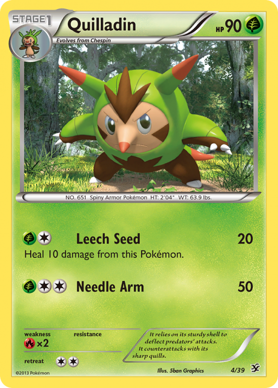 Quilladin 4/39 XY Kalos Starter Set