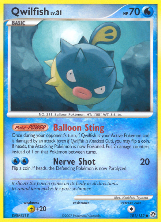Qwilfish 101/132 Diamond & Pearl Secret Wonders