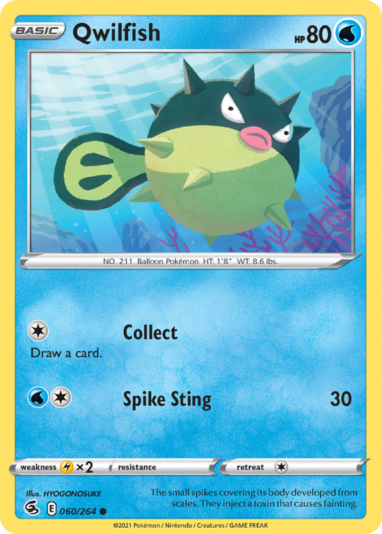 Qwilfish 60/264 Sword & Shield Fusion Strike