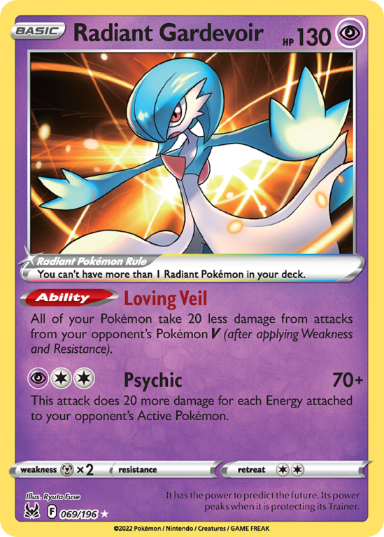 Radiant Gardevoir 69/196 Sword & Shield Lost Origin