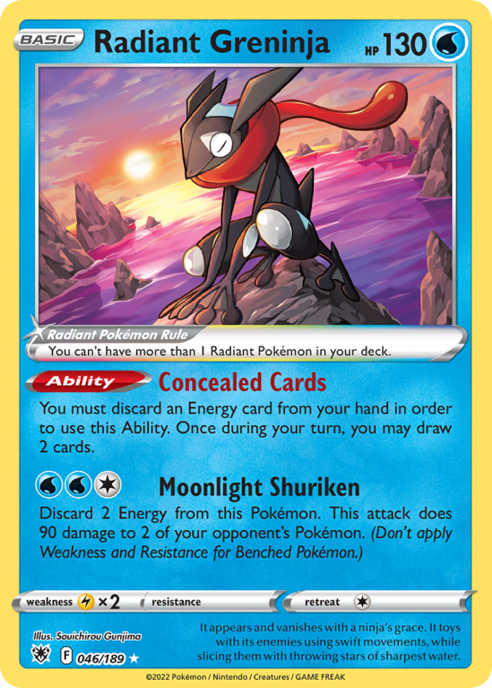 Radiant Greninja 46/189 Sword & Shield Astral Radiance