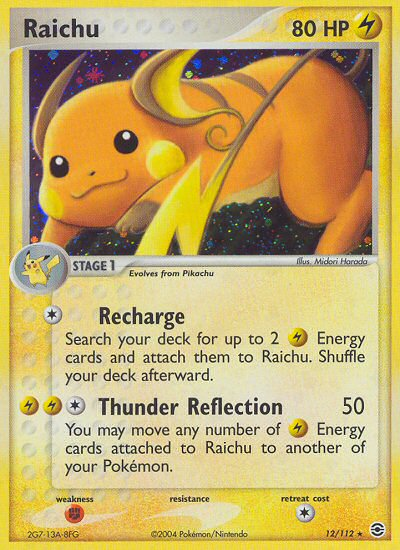 Raichu 12/112 EX FireRed & LeafGreen