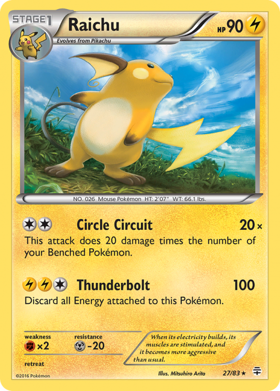 Raichu 27/115 XY Generations