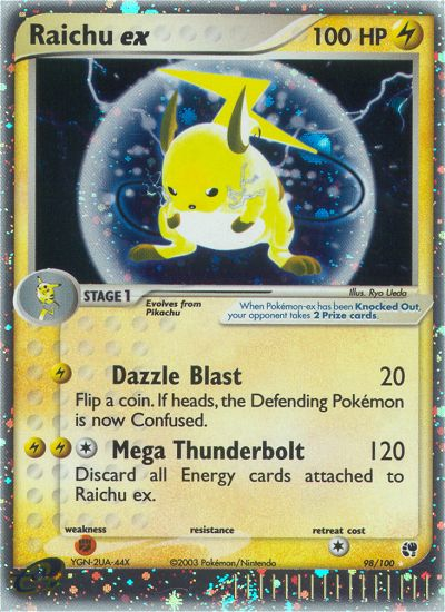 Raichu ex 98/100 EX Sandstorm