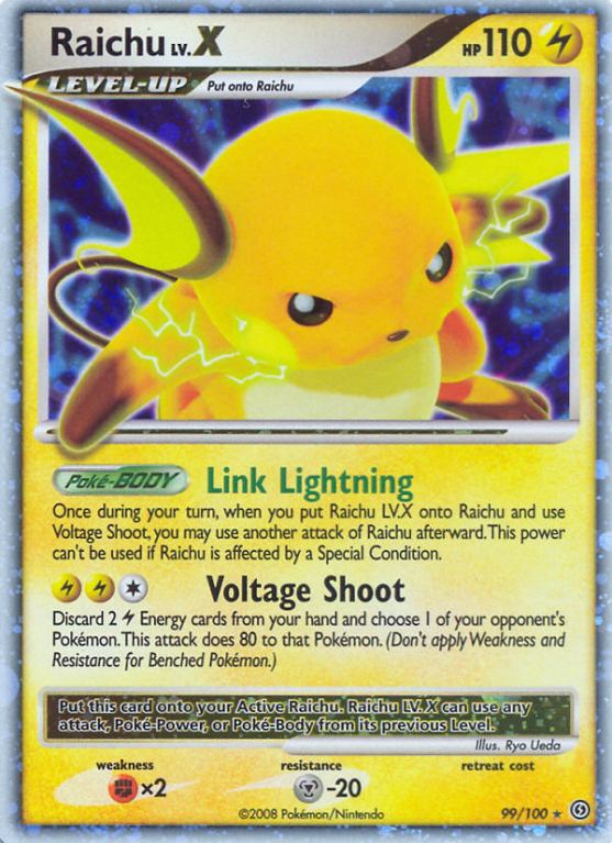 Raichu LV.X 99/100 Diamond & Pearl Stormfront