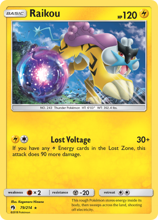 Raikou 79/214 Sun & Moon Lost Thunder