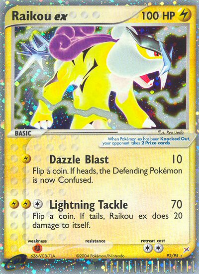 Raikou ex 92/95 EX Team Magma vs Team Aqua