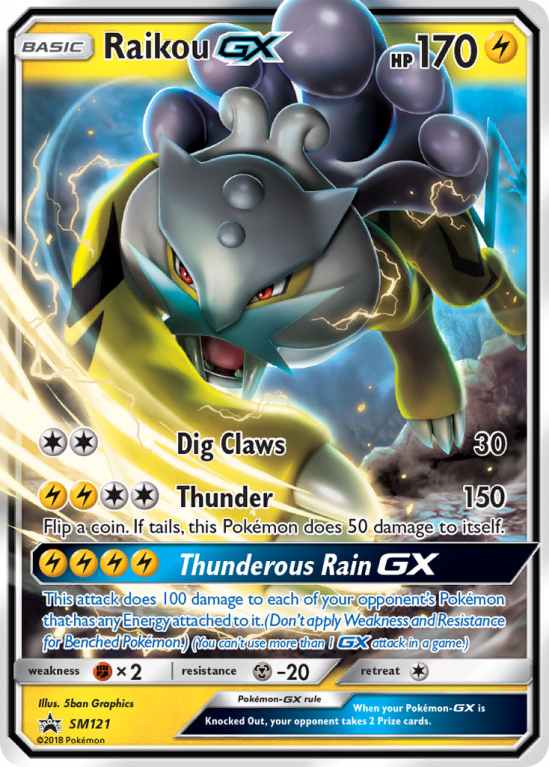 Raikou-GX SM121/156 Sun & Moon SM Black Star Promos