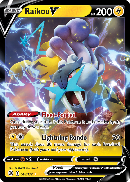 Raikou V 48/172 Sword & Shield Brilliant Stars